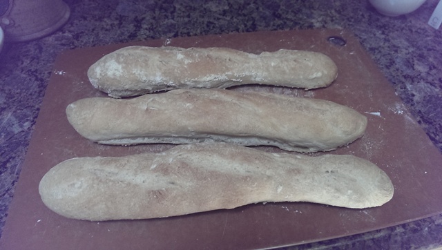 Sourdough baguettes